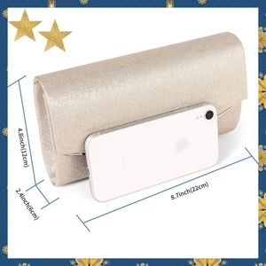 🌙 Women’s Evening Textured Clutch Purse